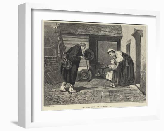 A Lesson in Charity-Philip Hermogenes Calderon-Framed Giclee Print