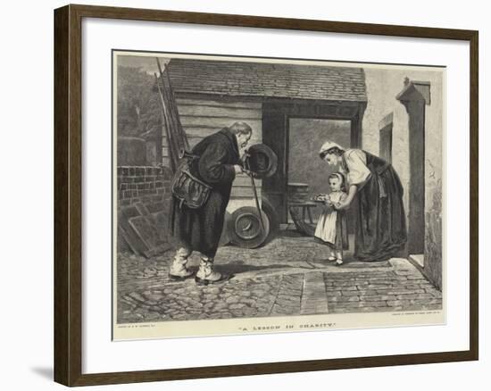 A Lesson in Charity-Philip Hermogenes Calderon-Framed Giclee Print