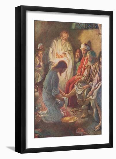 A Lesson in Humility-Harold Copping-Framed Giclee Print