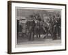 A Lesson in Naval Gunnery, Life Guards Visiting a Battleship-William Small-Framed Giclee Print