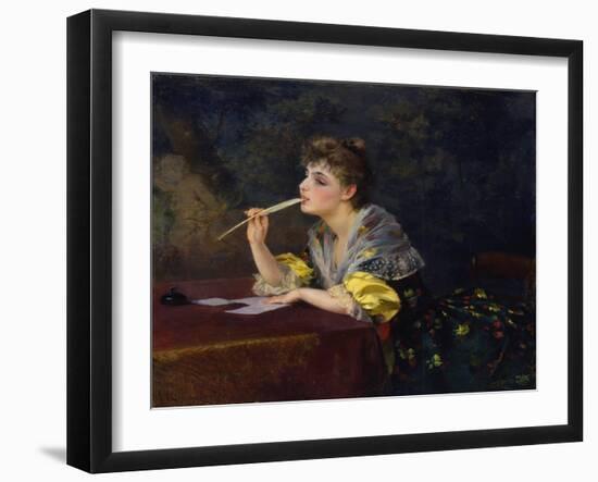 A Letter, 1893-Klavdi Stepanov-Framed Giclee Print