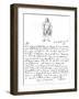 A Letter and Portrait of Francis Grose, 1772,-Francis Grose-Framed Giclee Print