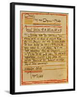 A Letter by Egon Schiele to the Sisters Edith and Adele Harms, Dec.10, 1914-Egon Schiele-Framed Giclee Print