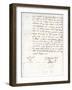 A Letter by Oliver Cromwell to Cardinal Mazarin, 4 December 1657-Oliver Cromwell-Framed Giclee Print