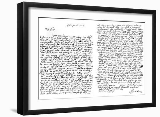 A Letter from Graham of Claverhouse, Viscount Dundee, 1629-John Graham-Framed Giclee Print