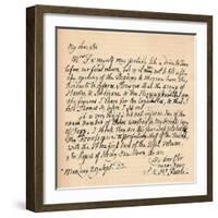 A letter from Henry Fuseli, 29 September 1823 (1904)-Henry Fuseli-Framed Giclee Print