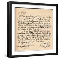 A letter from Henry Fuseli, 29 September 1823 (1904)-Henry Fuseli-Framed Giclee Print