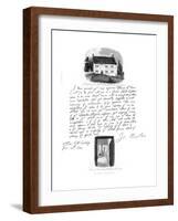 A Letter from Isaac Newton, and a View of His Birthplace at Woolsthorpe, Lincolnshire, 1682-Sir Isaac Newton-Framed Giclee Print