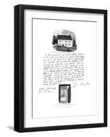 A Letter from Isaac Newton, and a View of His Birthplace at Woolsthorpe, Lincolnshire, 1682-Sir Isaac Newton-Framed Giclee Print