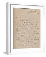 A letter from John Flaxman, 24 December 1819 (1904)-John Flaxman-Framed Giclee Print