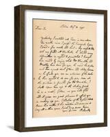 A letter from Paul Sandby, 1795 (1904)-Paul Sandby-Framed Giclee Print