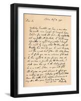 A letter from Paul Sandby, 1795 (1904)-Paul Sandby-Framed Giclee Print