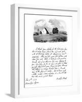 A Letter from Sir Richard Steele, and a View of His Cottage at Haverstock Hill, 1713-Richard Steele-Framed Giclee Print