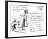 A Letter from Thomas Henry Huxley to Charles Darwin, with a Sketch of Darwin as a Bishop or Saint-Thomas Henry Huxley-Framed Giclee Print