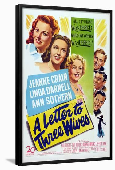 A Letter to Three Wives-null-Framed Poster