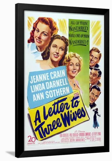 A Letter to Three Wives-null-Framed Poster