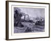 A Levee Breach at the Mississippi United States of America-null-Framed Giclee Print