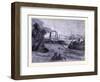 A Levee Breach at the Mississippi United States of America-null-Framed Giclee Print