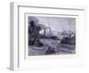 A Levee Breach at the Mississippi United States of America-null-Framed Giclee Print