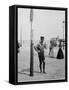 A Life Guard, Brighton Beach, N.Y.-null-Framed Stretched Canvas