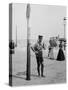 A Life Guard, Brighton Beach, N.Y.-null-Stretched Canvas