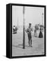 A Life Guard, Brighton Beach, N.Y.-null-Framed Stretched Canvas