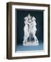 A Lifesize White Marble Group of the Three Graces, After Canova, 19th Century-null-Framed Giclee Print