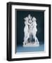 A Lifesize White Marble Group of the Three Graces, After Canova, 19th Century-null-Framed Giclee Print