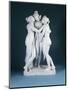 A Lifesize White Marble Group of the Three Graces, After Canova, 19th Century-null-Mounted Giclee Print