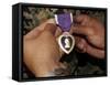 A Light Armored Vehicle Commander was Awarded the Purple Heart-Stocktrek Images-Framed Stretched Canvas