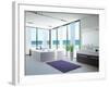 A Light Bathroom Interior with Jacuzzi-PlusONE-Framed Photographic Print