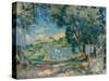 A Light Breeze, Biot, Provence, (Oil on Canvas)-Wilfred Gabriel de Glehn-Stretched Canvas