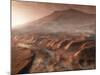 A Light Fog Forms in a Desiccated Gully in Gale Crater, Mars-Stocktrek Images-Mounted Photographic Print