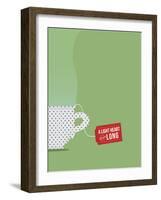 A Light Heart Lives Long-null-Framed Art Print