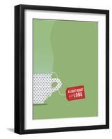 A Light Heart Lives Long-null-Framed Art Print