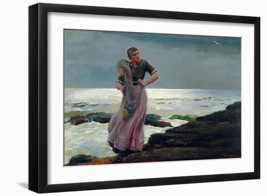 A Light on the Sea, 1897-Winslow Homer-Framed Giclee Print