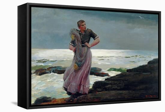 A Light on the Sea, 1897-Winslow Homer-Framed Stretched Canvas