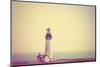 A Lighthouse in the Fog-graphicphoto-Mounted Photographic Print