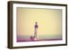 A Lighthouse in the Fog-graphicphoto-Framed Photographic Print