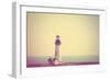 A Lighthouse in the Fog-graphicphoto-Framed Photographic Print