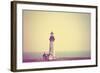 A Lighthouse in the Fog-graphicphoto-Framed Photographic Print