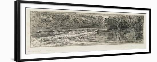 A Likely Place for a Salmon, 1889-Sir Francis Seymour Haden-Framed Giclee Print