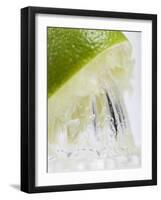 A Lime Being Juiced-null-Framed Photographic Print