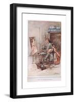 A Limner Who Travelled the Country, Illustration from 'The Vicar of Wakefield' by Oliver…-Margaret Jameson-Framed Giclee Print