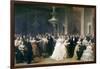 A Lincoln Reception at the White House, 1863-Francis Bicknell Carpenter-Framed Giclee Print