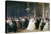A Lincoln Reception at the White House, 1863-Francis Bicknell Carpenter-Stretched Canvas