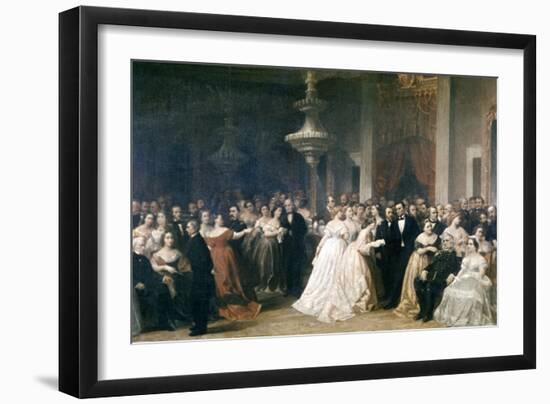 A Lincoln Reception at the White House, 1863-Francis Bicknell Carpenter-Framed Giclee Print