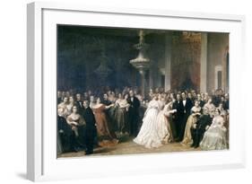 A Lincoln Reception at the White House, 1863-Francis Bicknell Carpenter-Framed Giclee Print