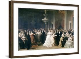 A Lincoln Reception at the White House, 1863-Francis Bicknell Carpenter-Framed Giclee Print