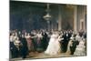 A Lincoln Reception at the White House, 1863-Francis Bicknell Carpenter-Mounted Giclee Print